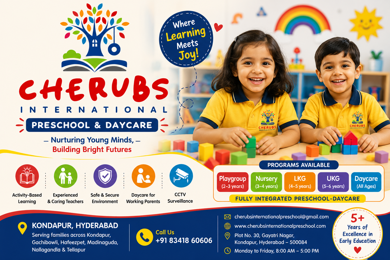 Preschool Near Kondapur — What Families in the Area Should Know About Early Education in Kondapur